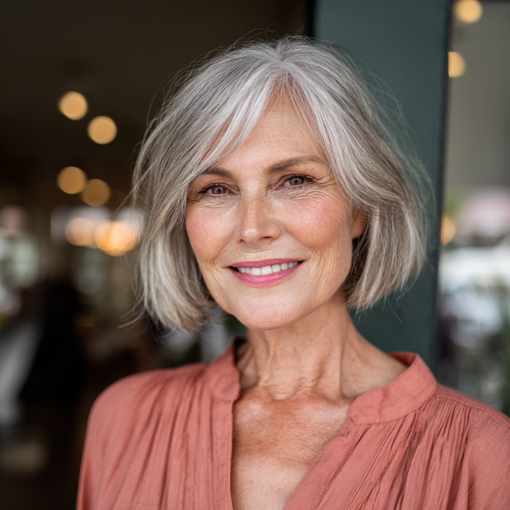Chic Soft Layered Bob Cut