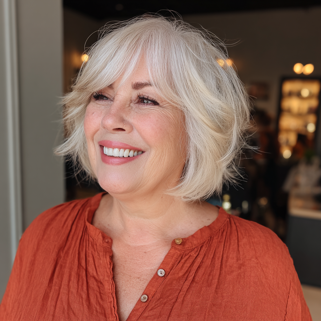 Chic Soft Layered Bob with Subtle Waves