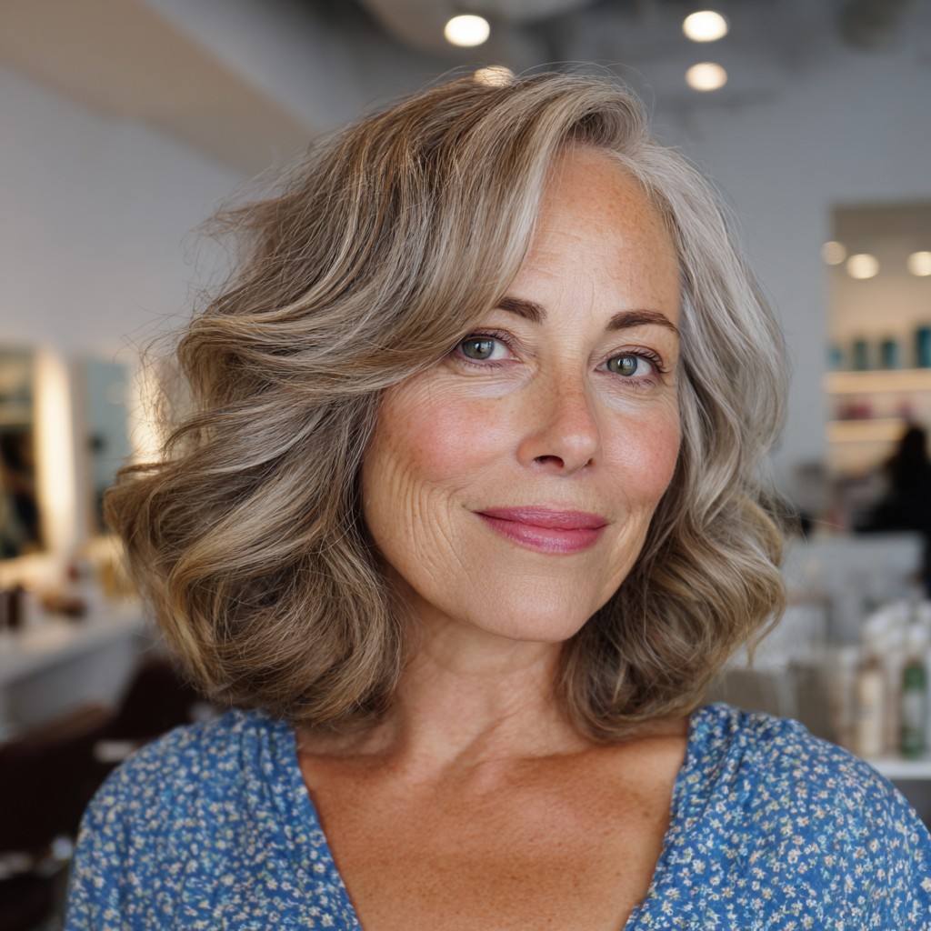 Chic Softly Curled Bob with Subtle Texture