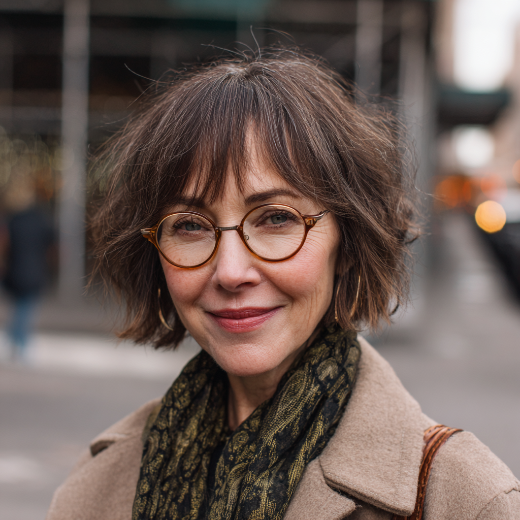 Chic Textured Bob with Soft Face-Framing Layers