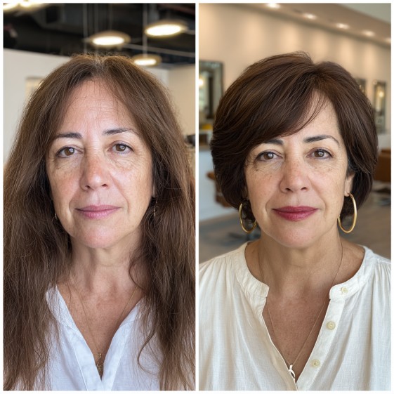 Chic Textured Lob with Subtle Layers
