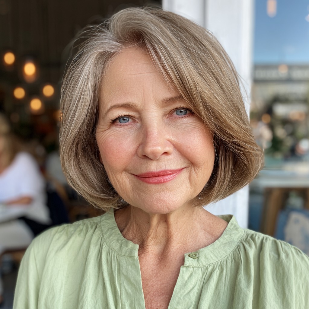 Elegant Softly Curved Bob with Subtle Layers