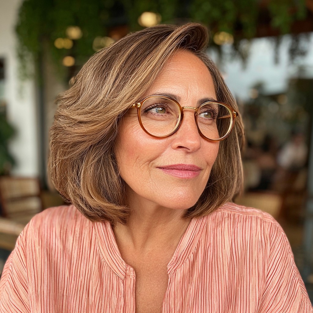 Modern Softly Layered Bob with Subtle Highlights