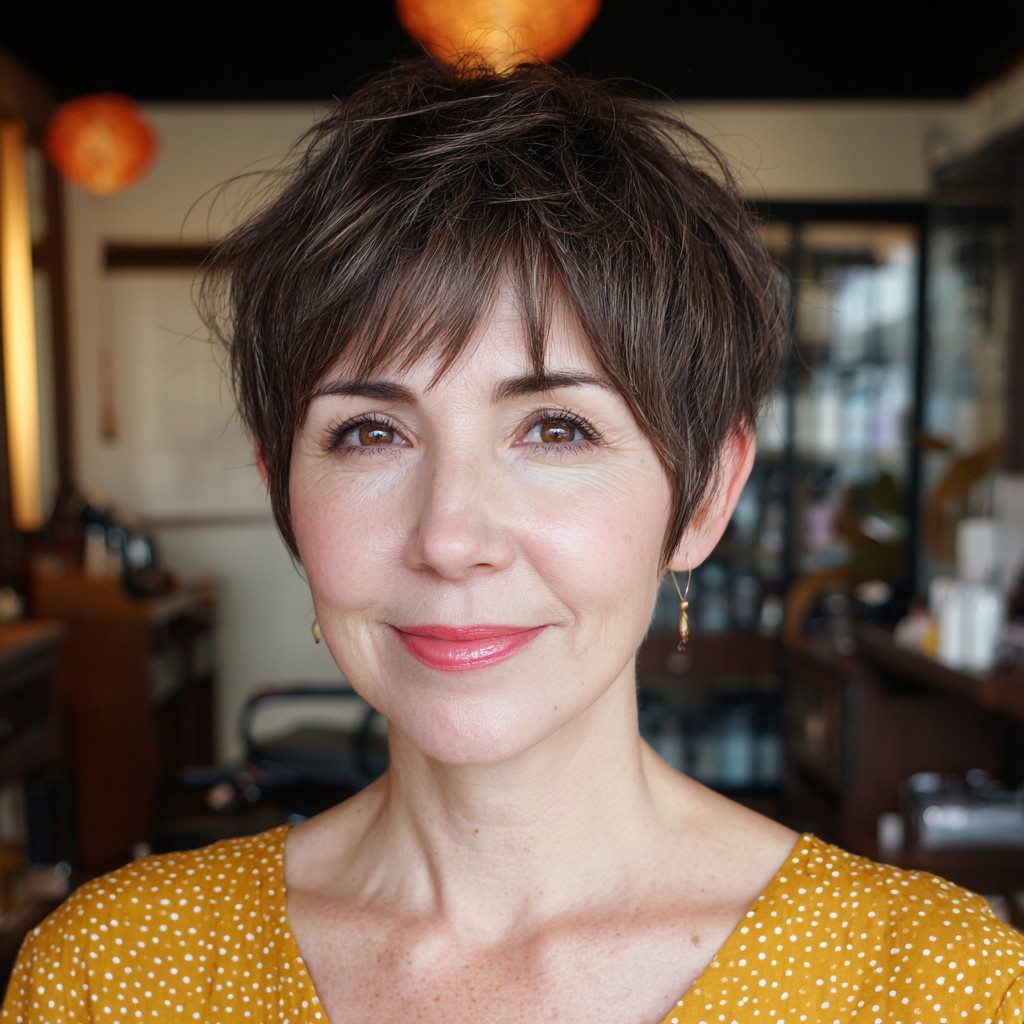 Modern Textured Pixie Cut with Soft Layers