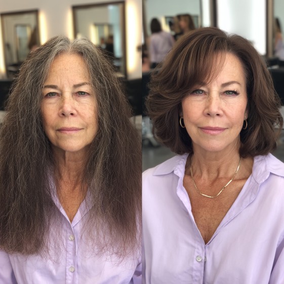 Modern Voluminous Bob with Soft Waves