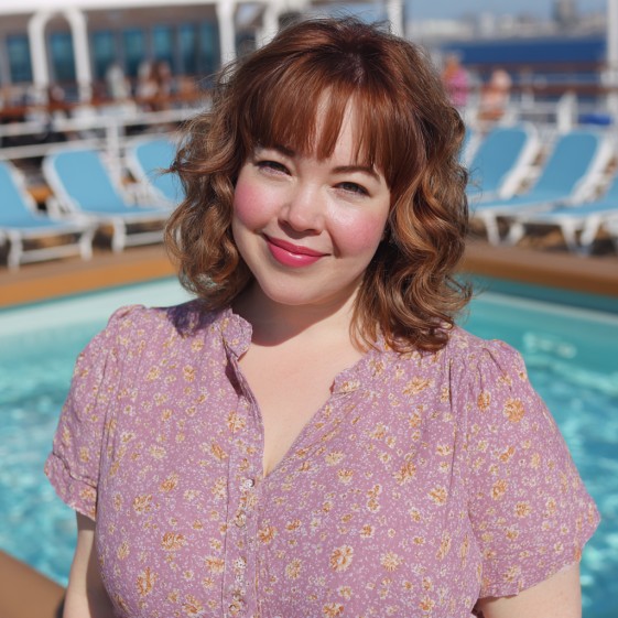Playful Curly Lob with Soft Bangs