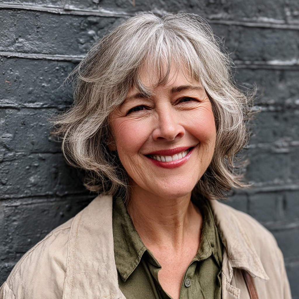 Softly Layered Pageboy Bob with Gentle Movement