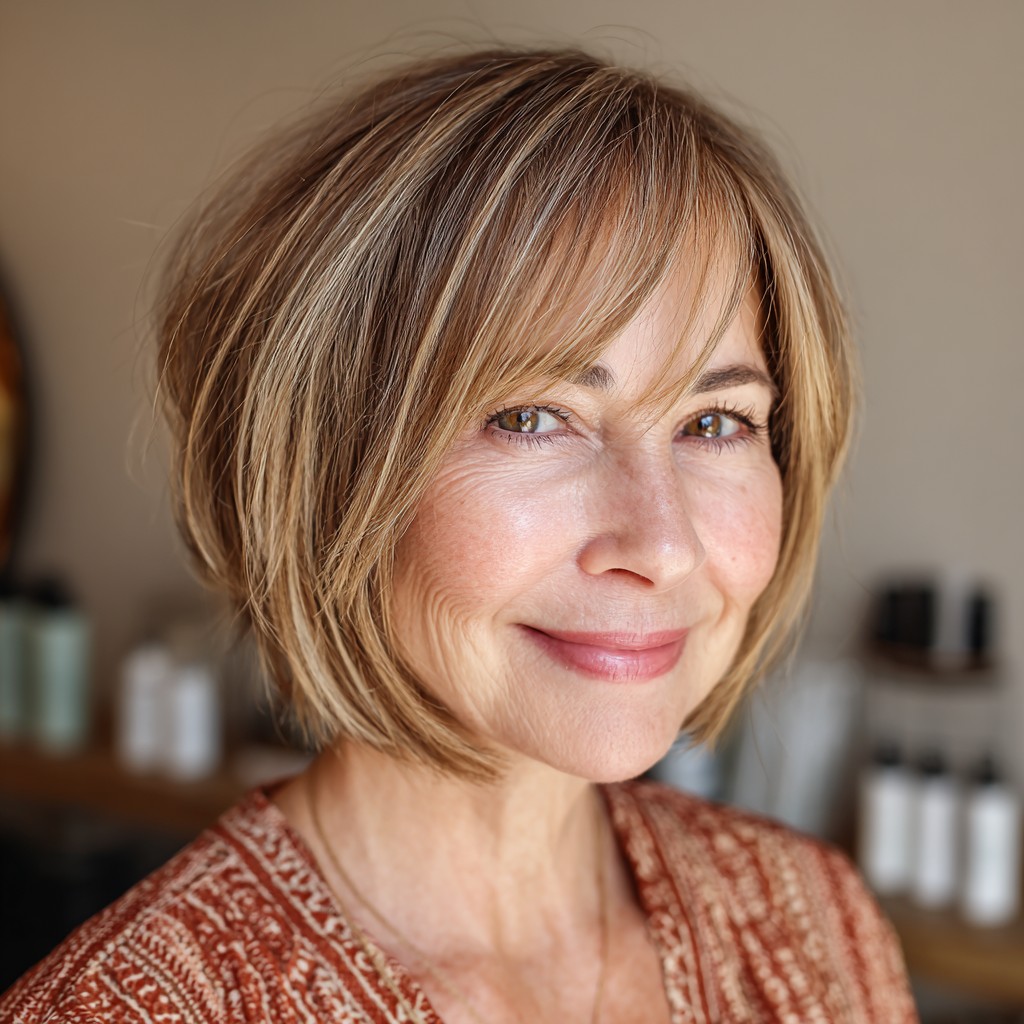 Textured Bob with Soft Face-Framing Layers
