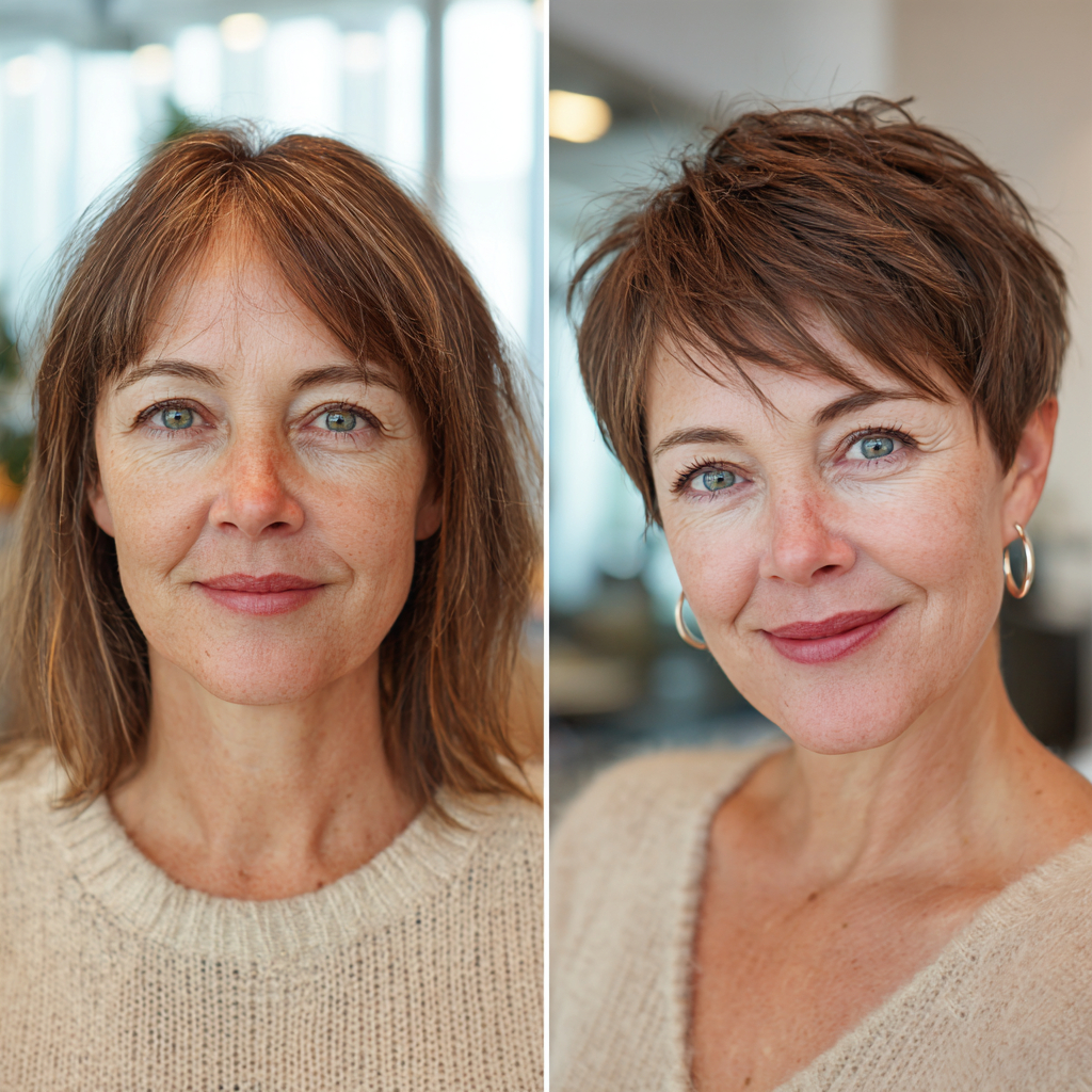 Chic Textured Brown Pixie Cut with Soft Layers