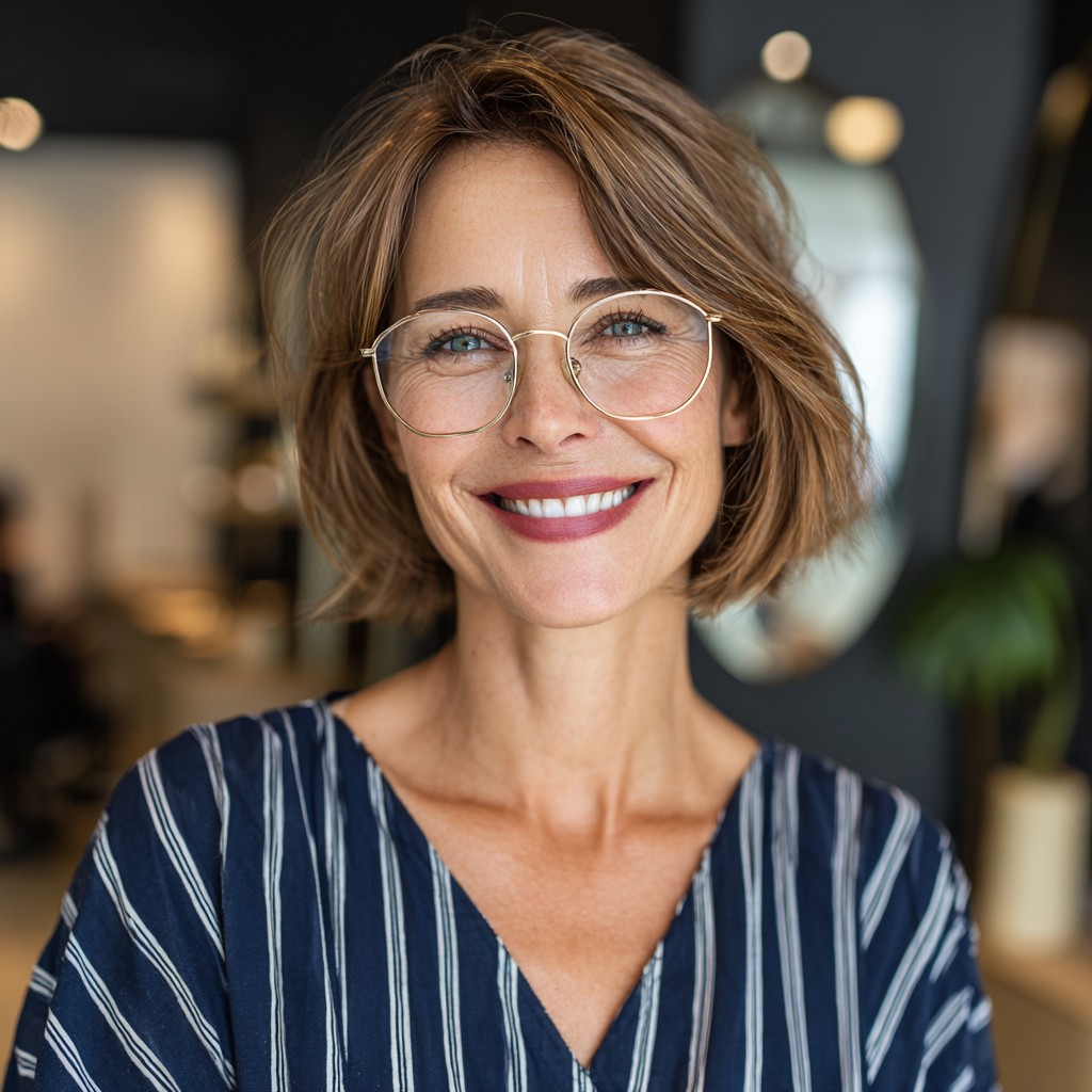 Chic Textured Bob with Soft Waves