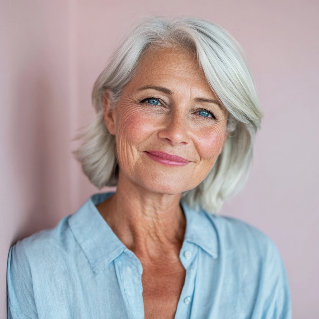 Modern Soft Textured Lob with Subtle Highlights