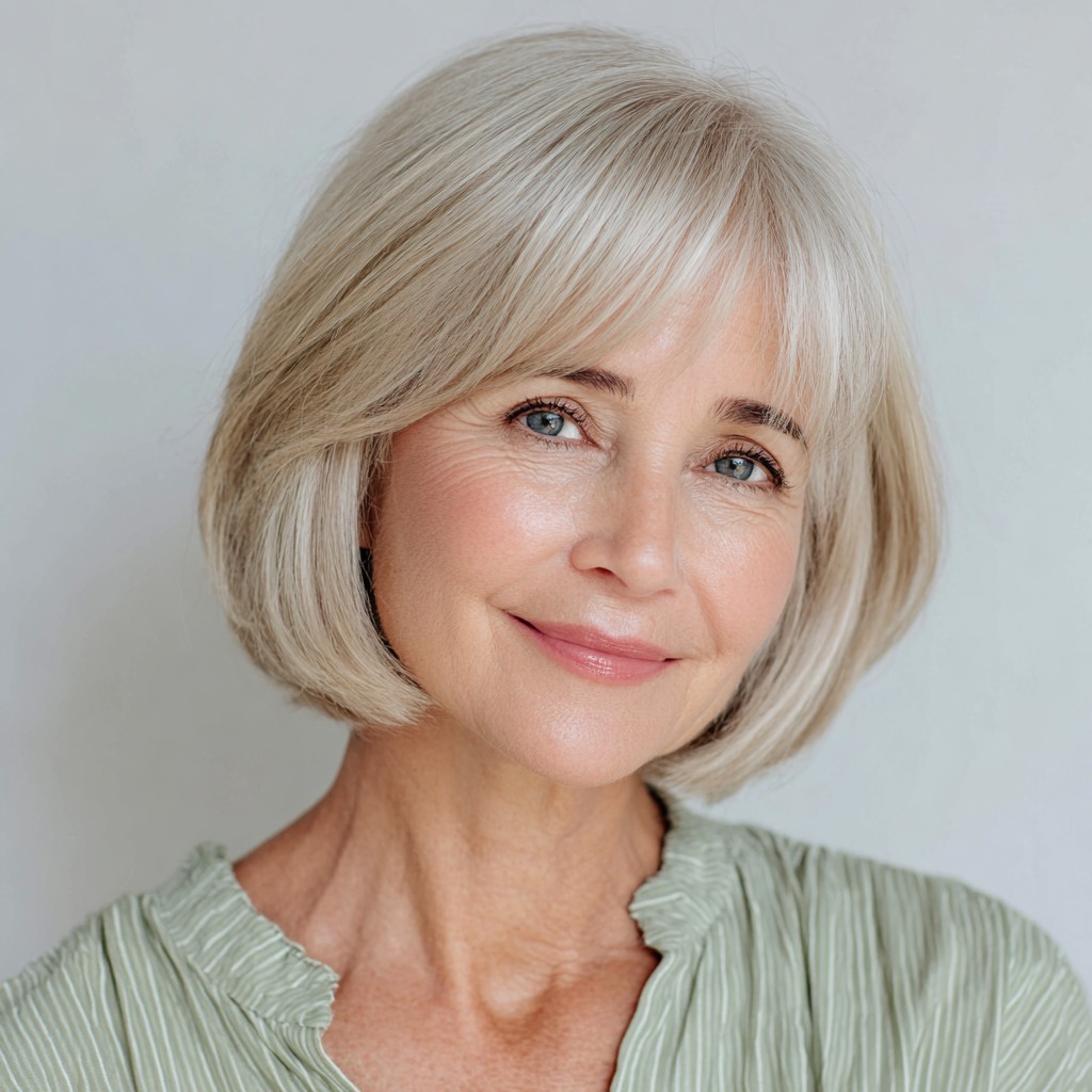 Soft Silver Bob with Subtle Layers