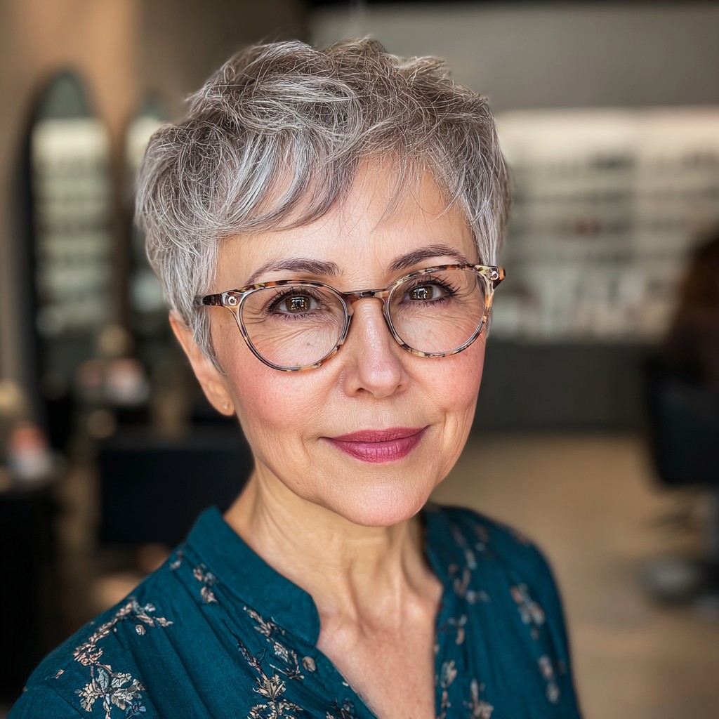 Stylish Textured Pixie with Soft Volume