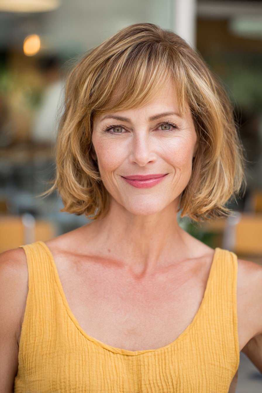 Chic Layered Bob with Soft Movement