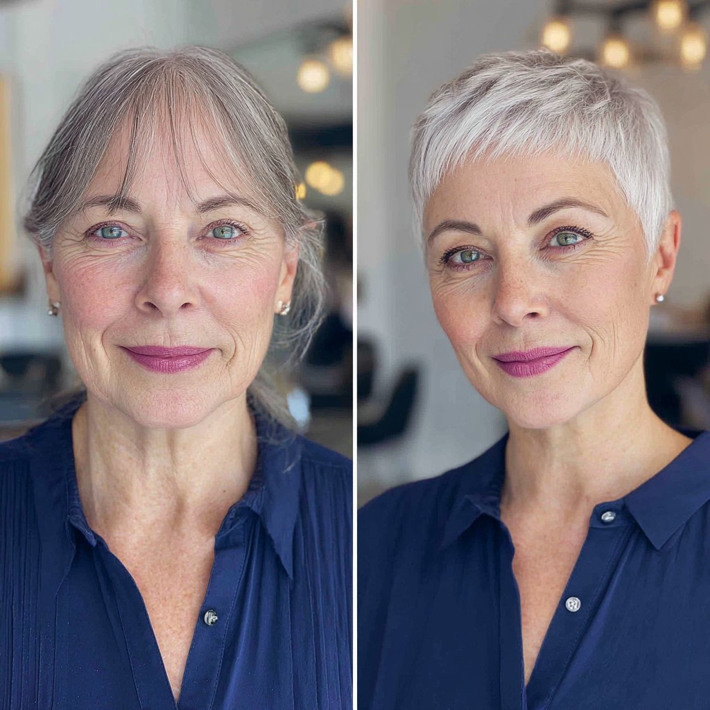 Chic Modern Pixie Cut with Subtle Textured Layers
