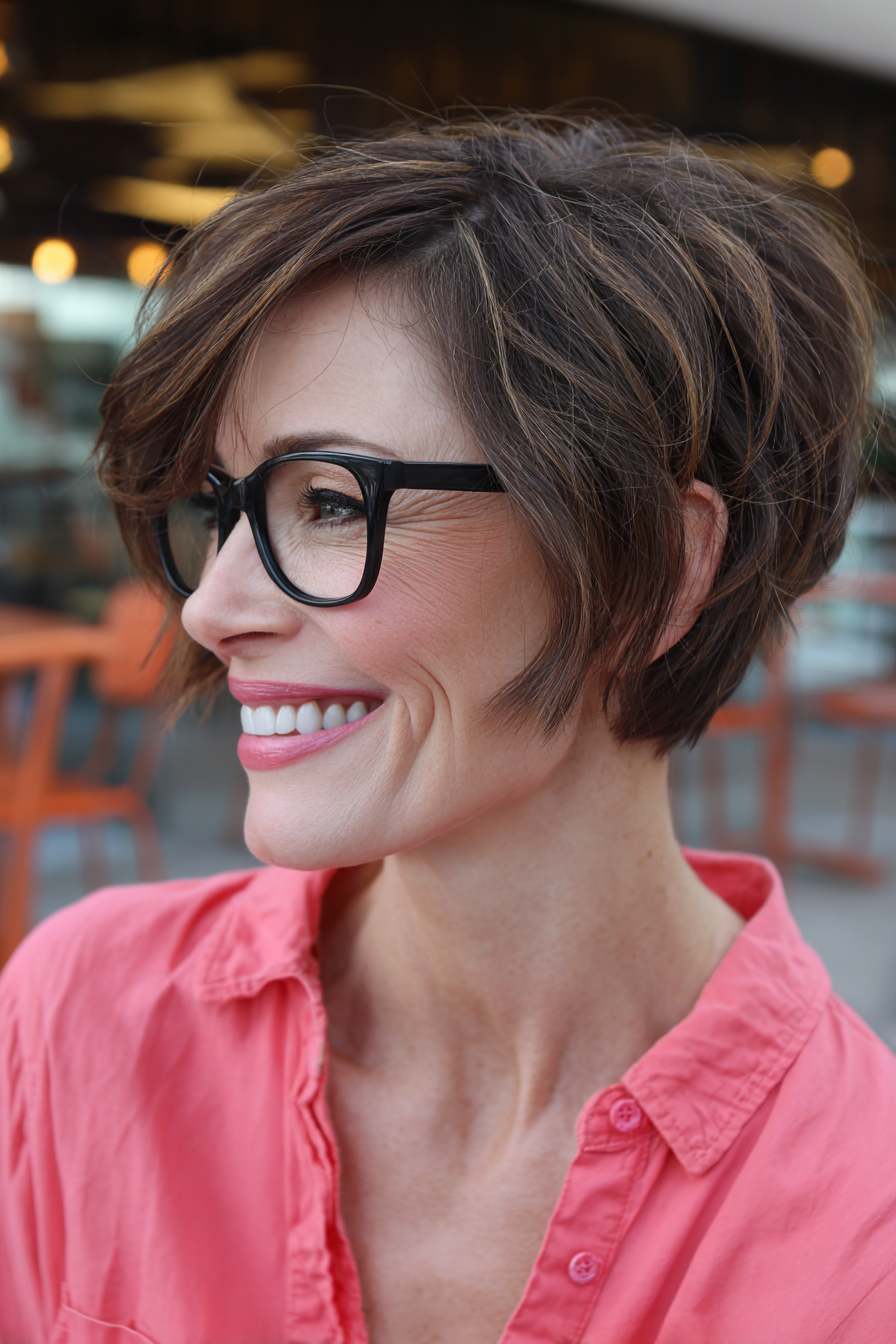 Chic Textured Pixie Bob with Subtle Volume