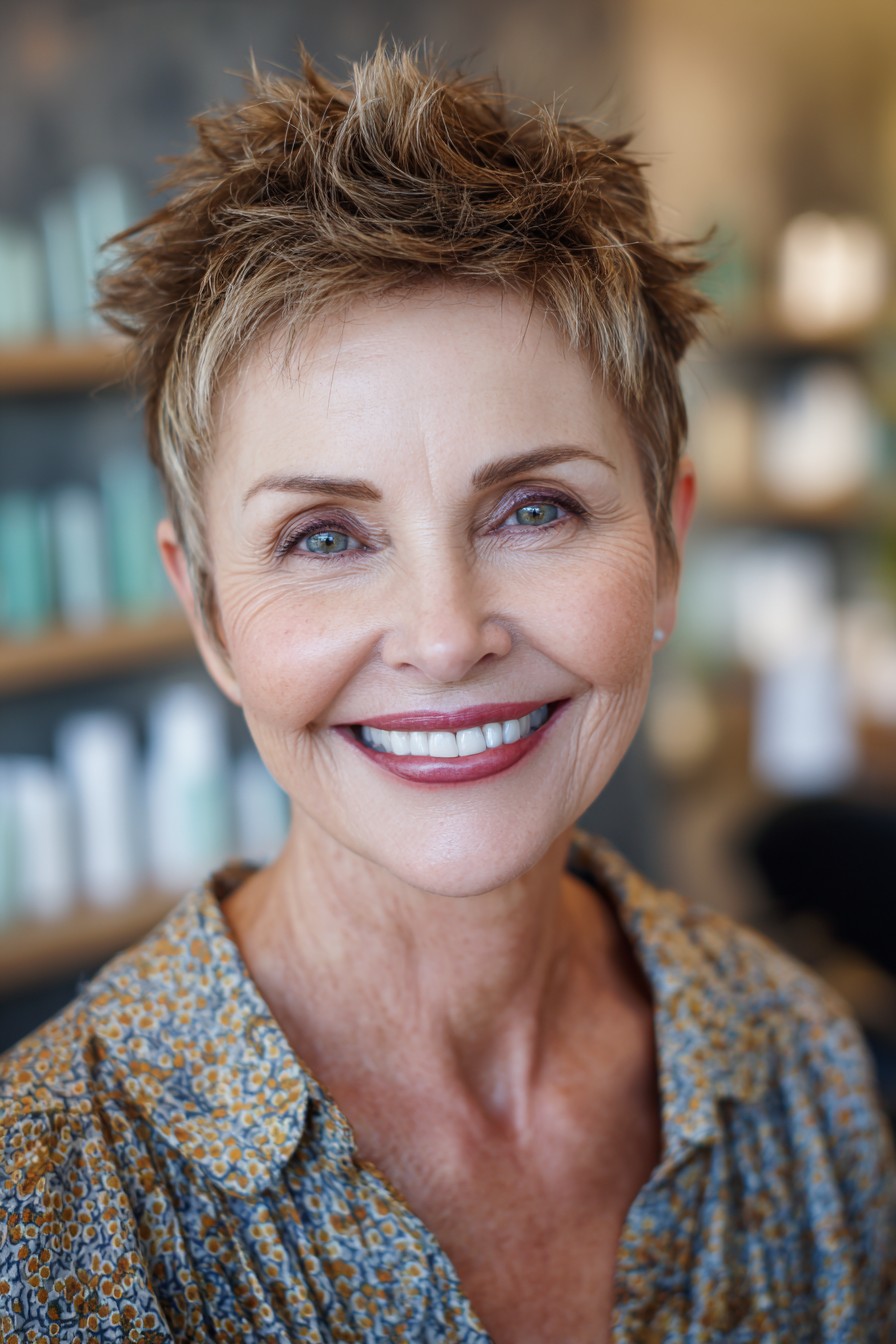 Choppy Textured Pixie with Effortless Volume