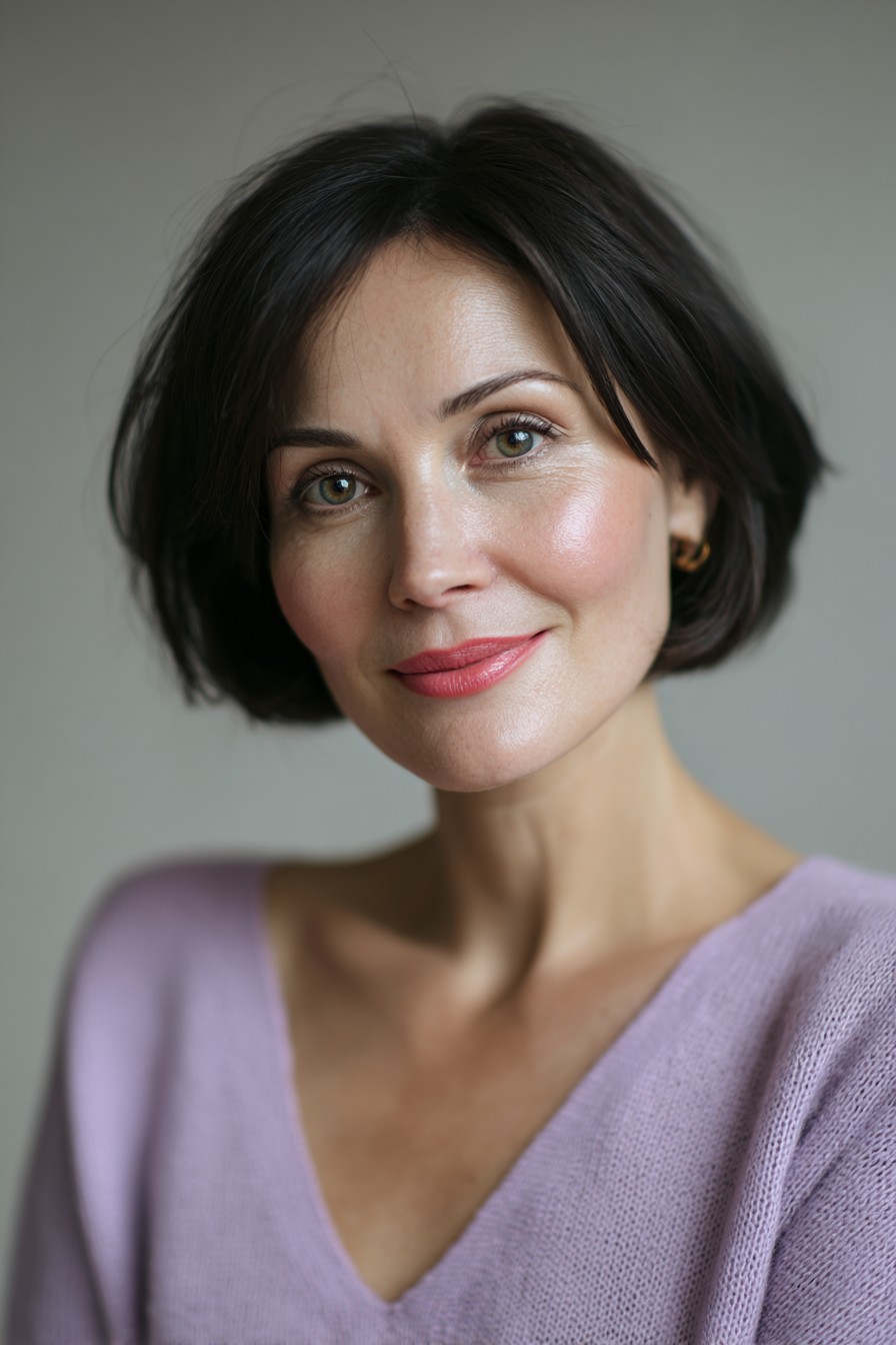 Elegant Textured Bob with Subtle Layers
