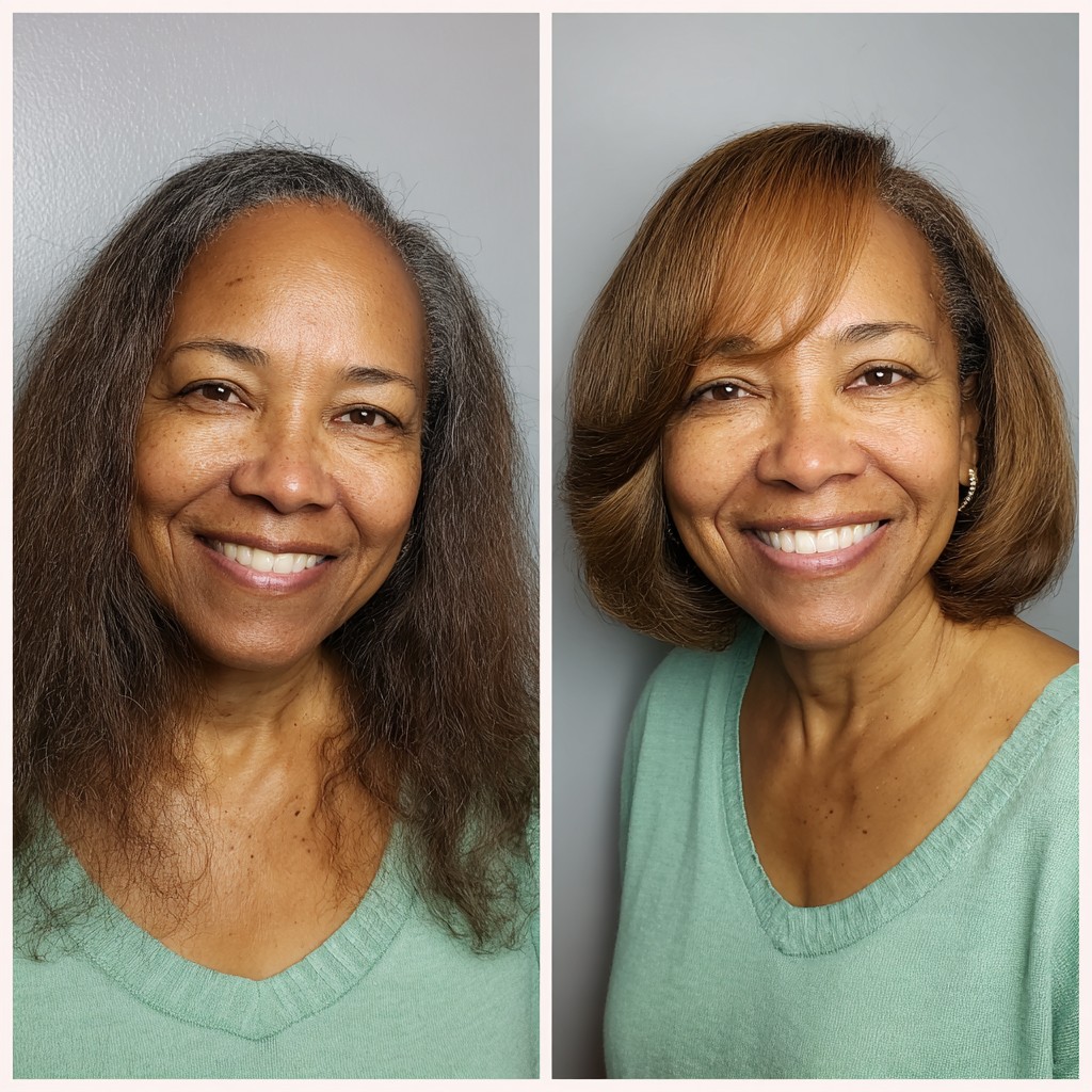 Elegant Textured Lob with Subtle Highlights
