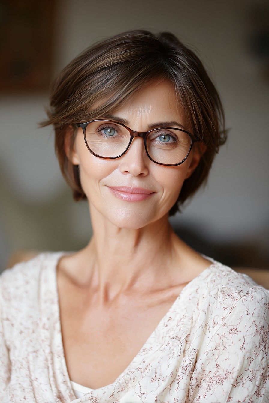 Modern Textured Short Cut with Subtle Volume