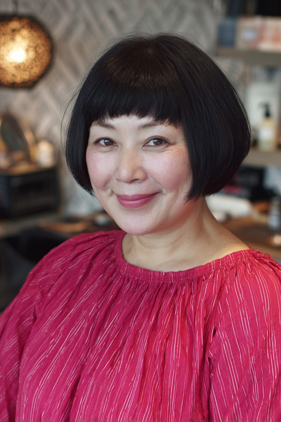 Sleek Blunt Bob with Textured Ends