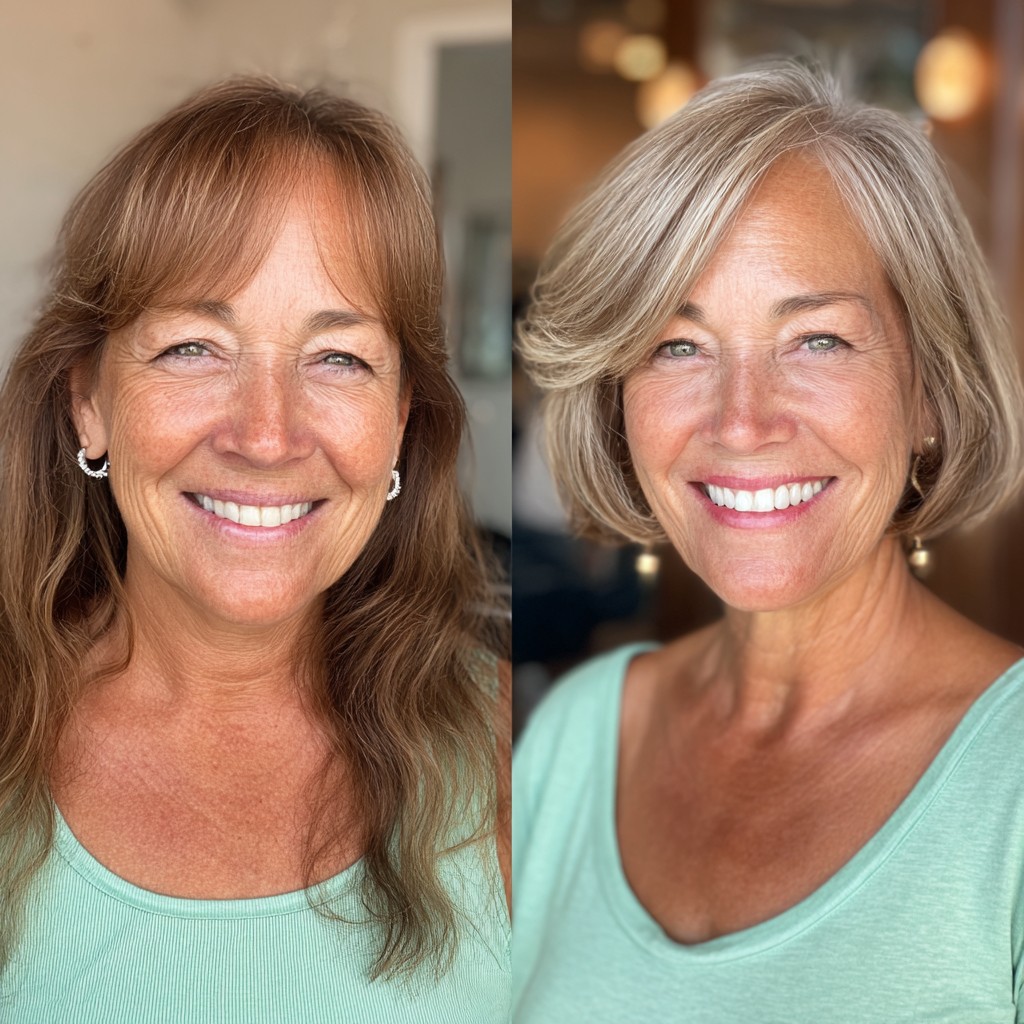 Soft Textured Bob with Gentle Waves