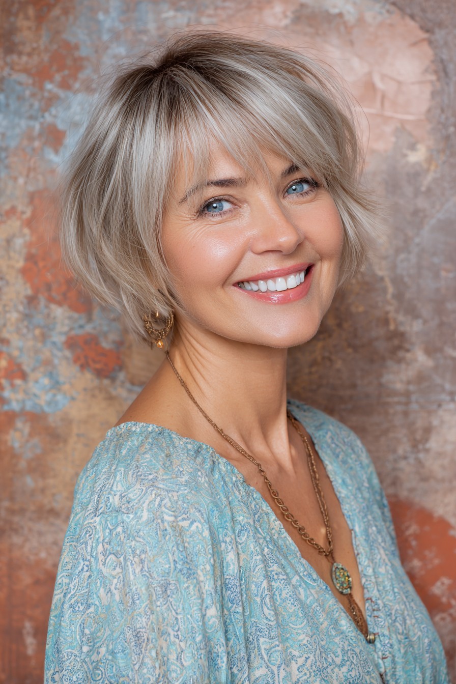 Stylish Textured Bob with Soft Layers