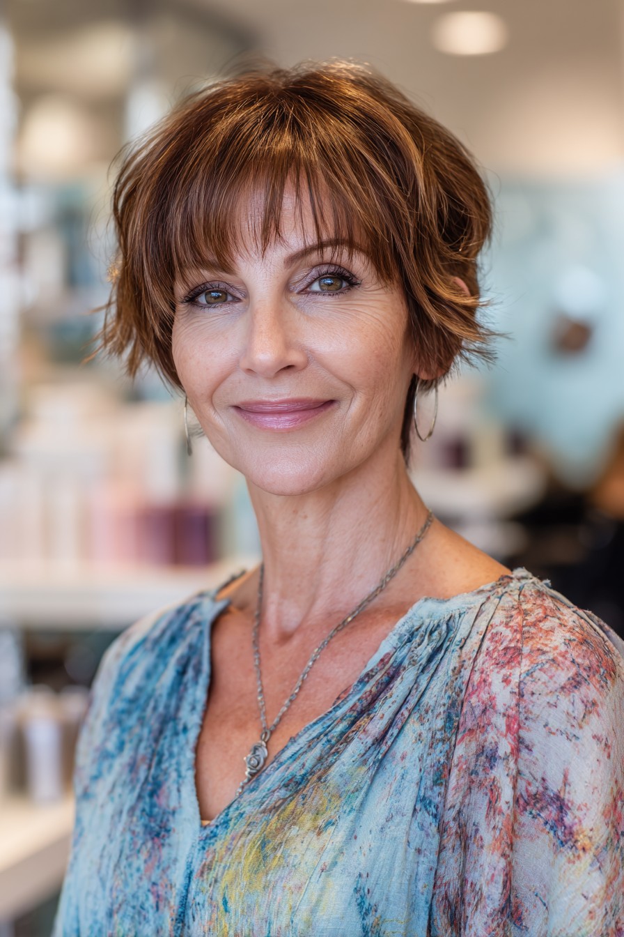 Textured Short Cut with Loose Waves
