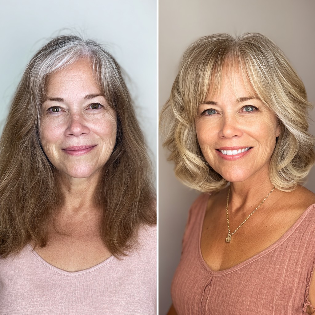 Textured Shoulder-Length Bob with Soft Waves