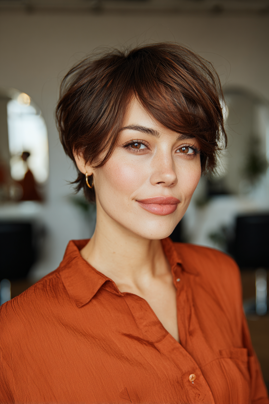 Chic Layered Bixie with Soft Volume