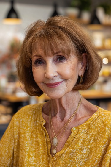 Chic Layered Bob with Soft Bangs