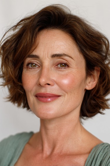 Chic Textured Bob with Soft Natural Waves