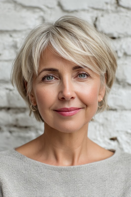 Chic Textured Short Bob with Soft Layers