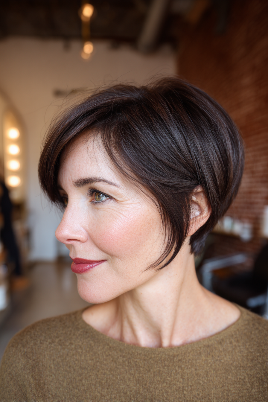 Modern Layered Bixie with Soft Volume