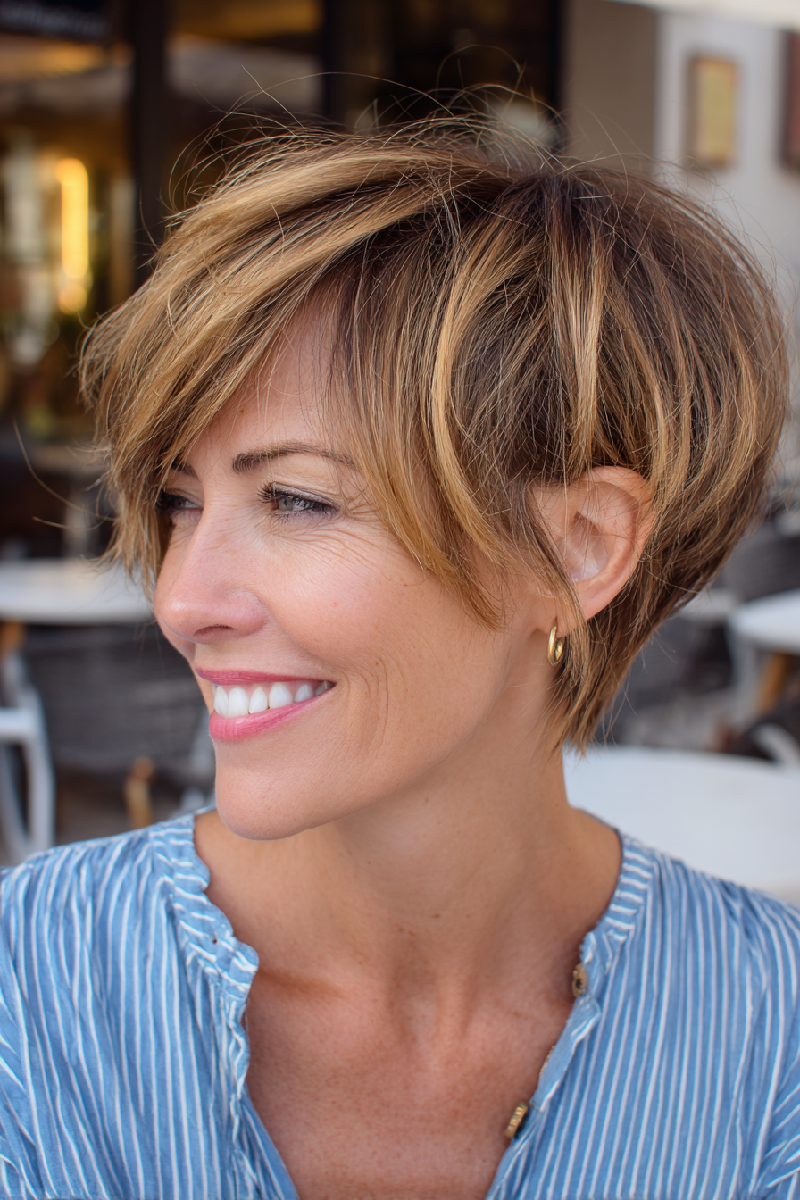 Modern Textured Bixie with Soft Highlights
