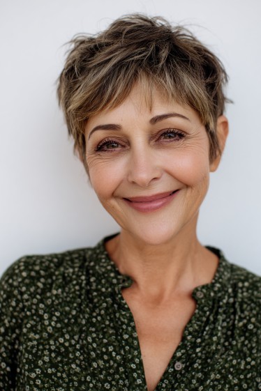 Playful Textured Pixie Cut with Soft Layers