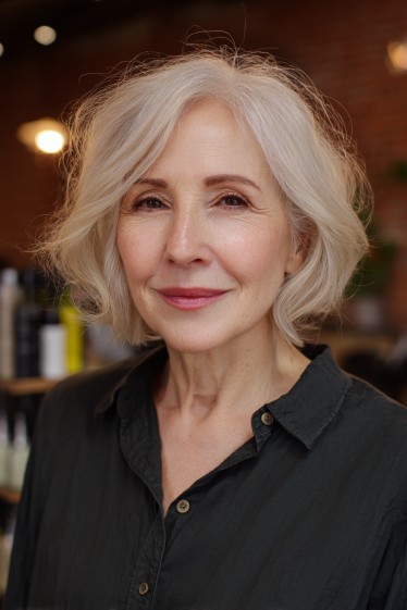 Soft Textured Bob with Gentle Movement