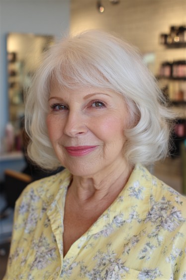 Softly Textured Bob with Gentle Waves