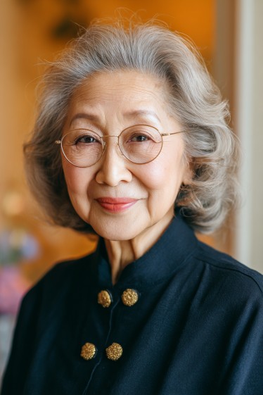 Softly Textured Silver Bob with Gentle Layers
