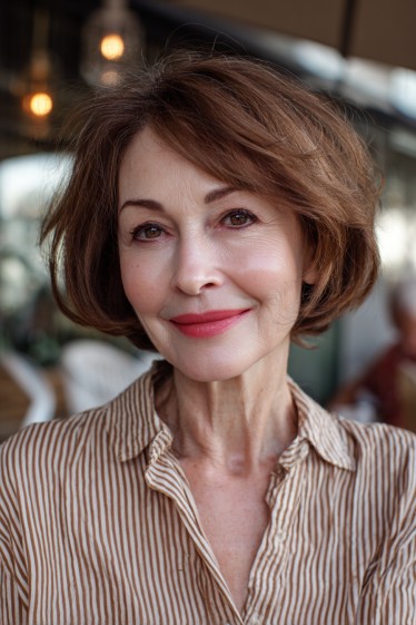 Stylish Textured Bob with Soft Waves