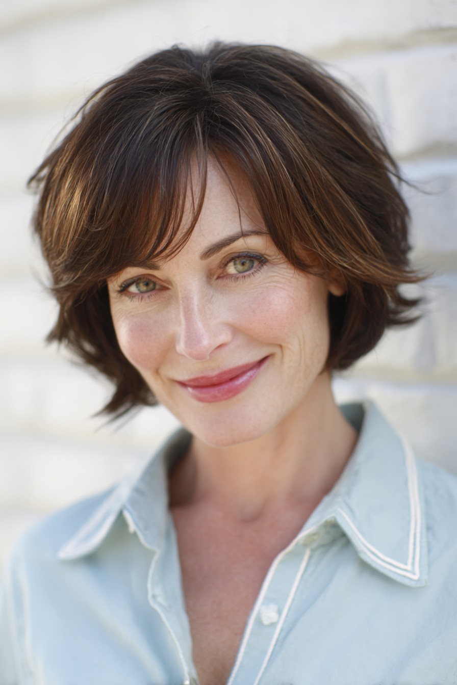 Textured Bob with Subtle Highlights