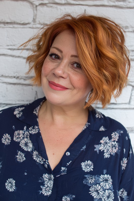 Vibrant Textured Choppy Bob with Lively Curls