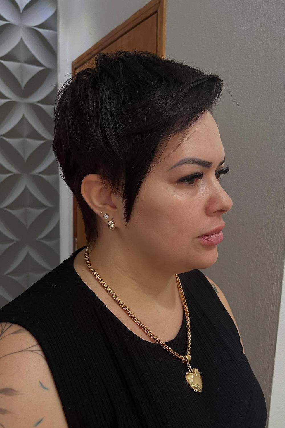 Bold Short Pixie Cut with Textured Layers