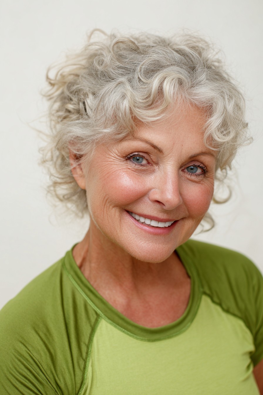 Chic Soft Curly Bob with Natural Volume