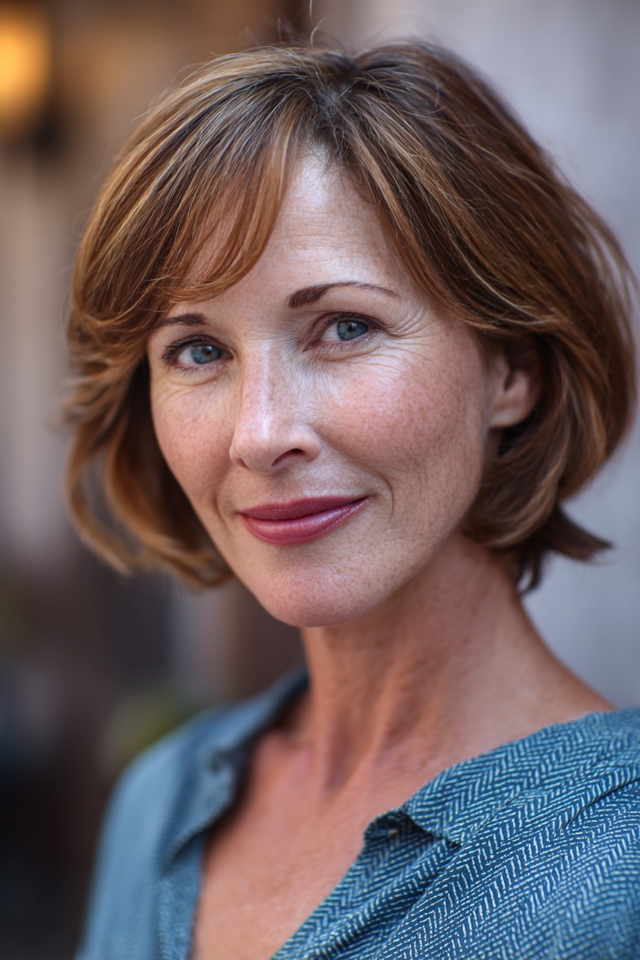 Chic Textured Bob with Soft Layers