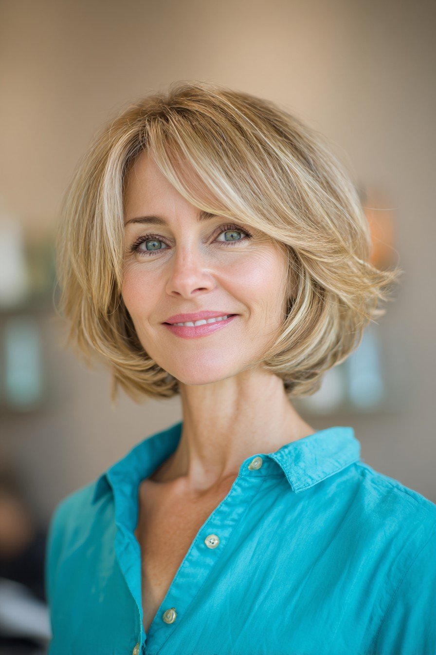 Chic Textured Jaw-Length Cut with Soft Volume
