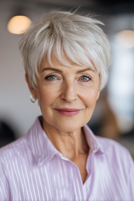 Chic Textured Pixie with Subtle Volume