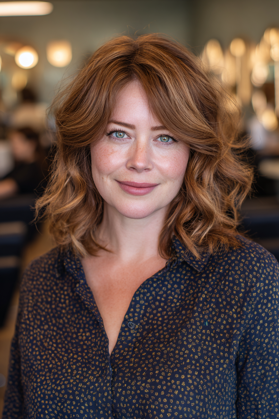 Chic Textured Waves with Soft Volume