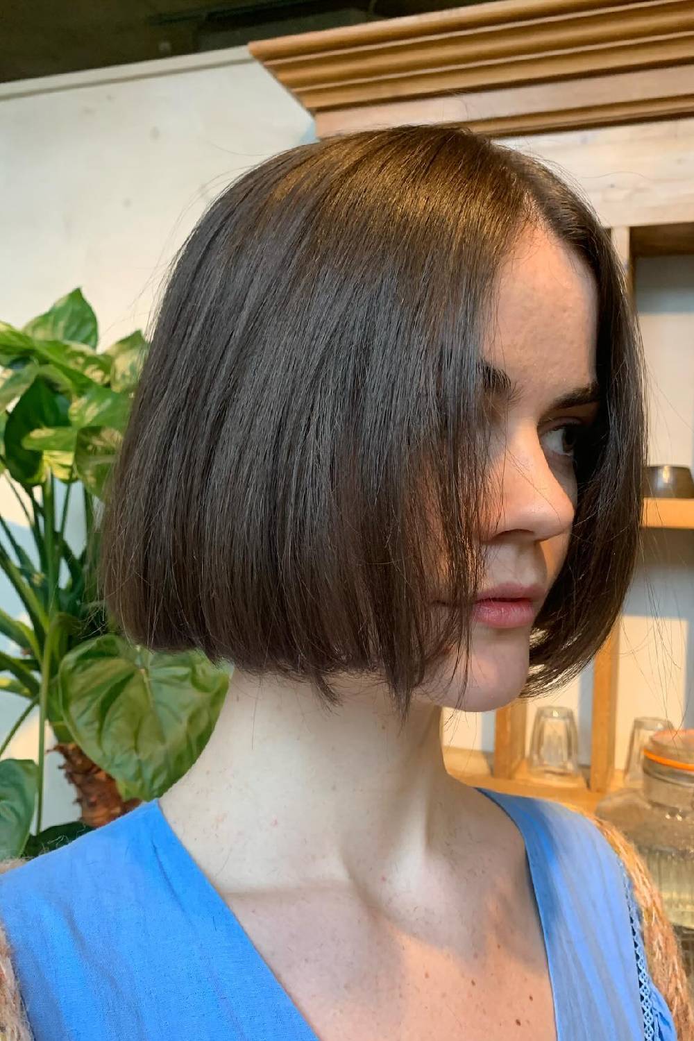 Classic A-Line Bob with Subtle Face-Framing Layers