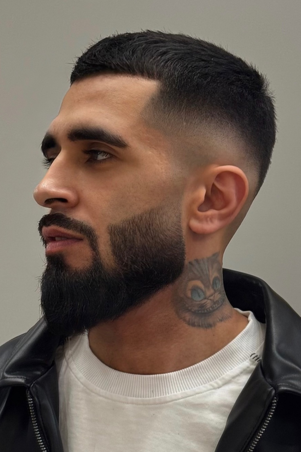 Contemporary Short Fade with Defined Beard